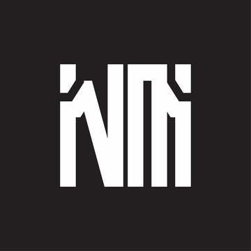 NM Logo with squere shape design template
