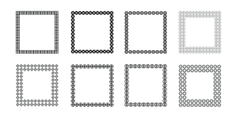 Vintage labels in the frame. Decorative frames labels in retro style. Set of vector images