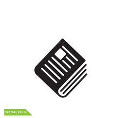 News paper icon vector design template