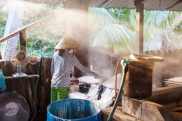 Rice noodle factory