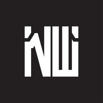 NW Logo with squere shape design template