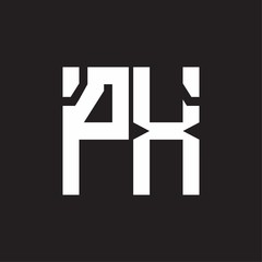 Fototapeta premium PX Logo with squere shape design template