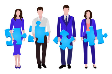 Fototapeta premium Business people group, men and women