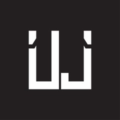 UJ Logo with squere shape design template