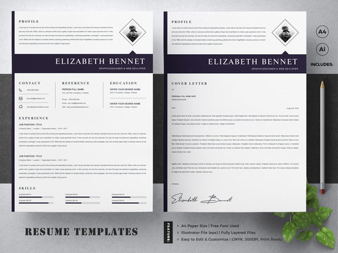 58 Best Resume Templates Indesign Images Stock Photos Vectors Adobe Stock