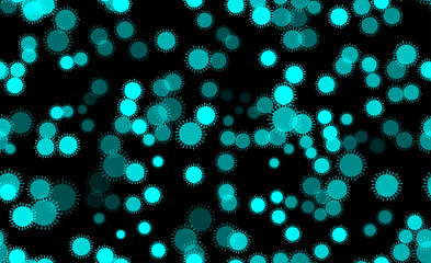 seamless background with virus molecules