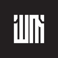 WM Logo with squere shape design template