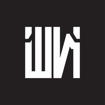 WN Logo with squere shape design template
