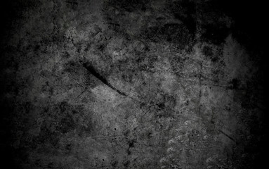 Old wall texture cement dark black gray  background abstract grey color design are light with white gradient background.