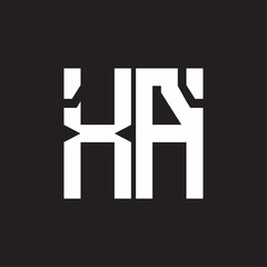 XA Logo with squere shape design template