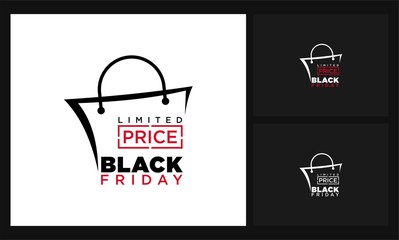 black Friday limited concept design logo