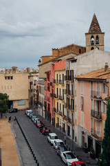 Fototapeta na wymiar Coloured buildings of Palma