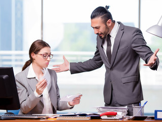 Man and woman in business concept