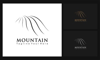 mountain vector design logo