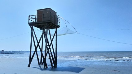Pêcherie  cabane de pêche  ponton 