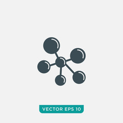 Molecule Icon Design, Vector EPS10