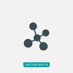 Molecule Icon Design, Vector EPS10