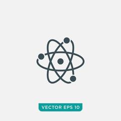 Atom Icon Design, Vector EPS10