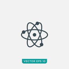 Atom Icon Design, Vector EPS10
