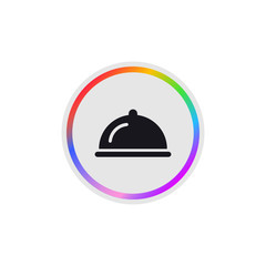 Fototapeta na wymiar Restaurant - Modern App Button