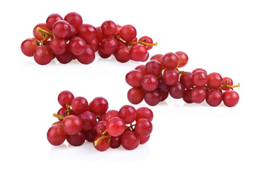 Grape red isolated on white background.