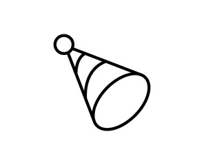 Party hat line icon