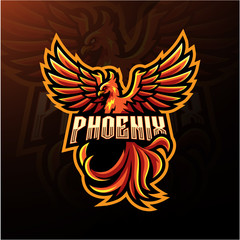 Phoenix esport mascot logo design © Visink.art