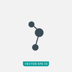 Molecule Icon Design, Vector EPS10