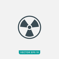Radiation Icon Design, Vector EPS10