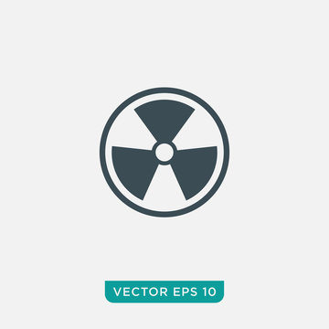 Radiation Icon Design, Vector EPS10