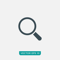 Magnifier Icon Design, Vector EPS10