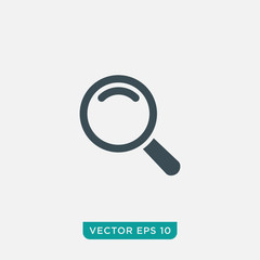 Magnifier Icon Design, Vector EPS10