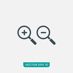 Zoom Icon Design, Vector EPS10