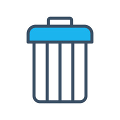 Garbage icon filled outline style