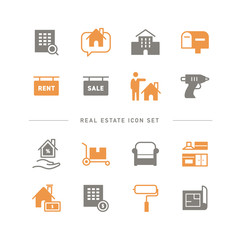 REAL ESTATE ICON SET