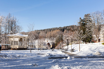 Winter mountains on a bright sunny day