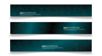 Abstract vector background banner template. rectangular design collection