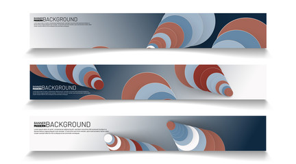Abstract vector background banner template. rectangular design collection