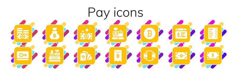 pay icon set