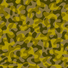 Patchwork textile pattern in military style. .