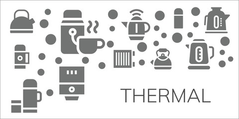 thermal icon set