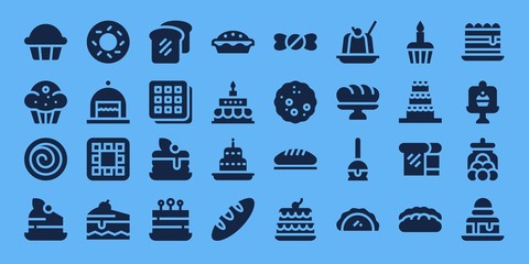 muffin icon set