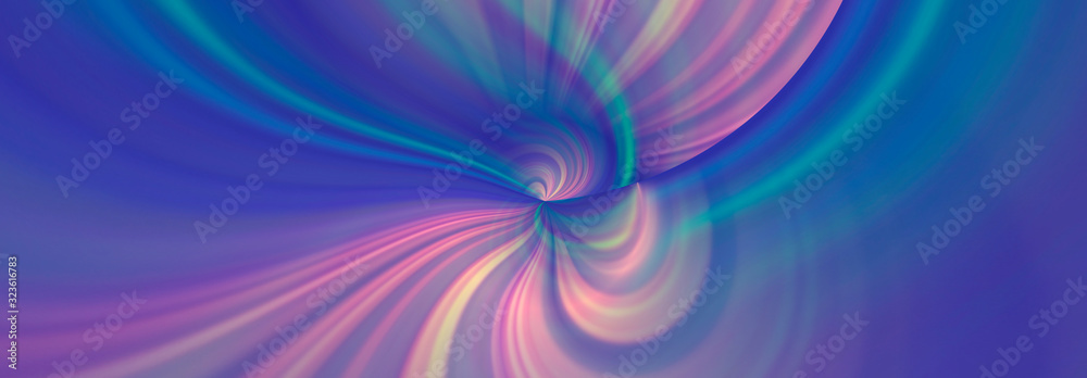 Wall mural abstract gradient multi-color background trend color 2020. the flowing lines of the waves fill the c