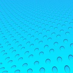 Abstract blue circles geometric hole pattern wave background and texture.