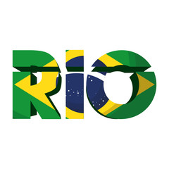 rio carnival poster with lettering