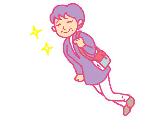 キラキラの中年女性
