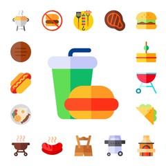 sausage icon set