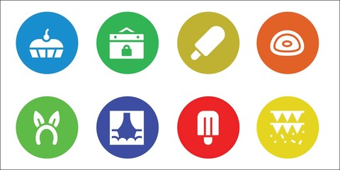 Modern Simple Set of party Vector filled Icons