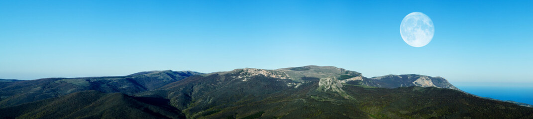 Stunning mountain landscape panorama