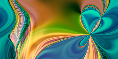abstract gradient multi-color background trend color 2020.  the flowing lines of the waves fill the circles